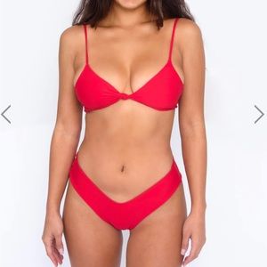 Skatie Red Sarah Bikini Top